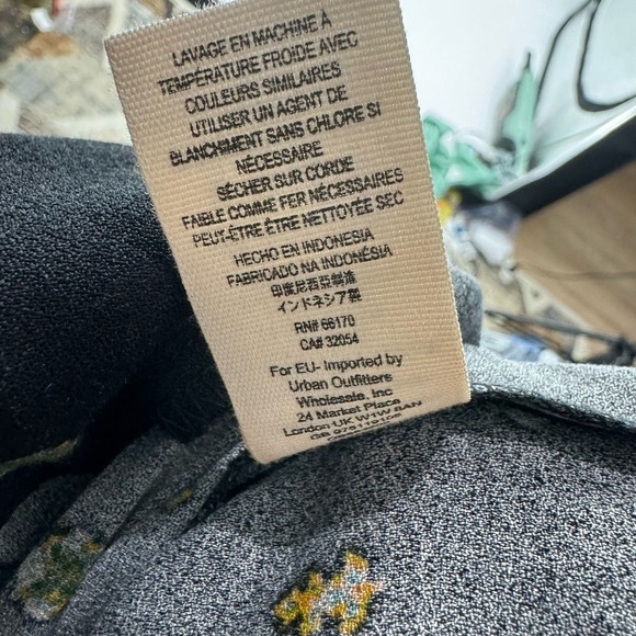 Free People Love Grows Floral Printed Romper Long Sleeve Black Size XS - Picture 9 of 11